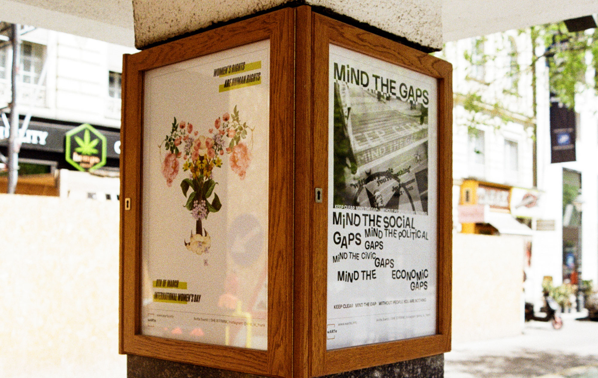 Ausstellungsposter Mind the Gaps