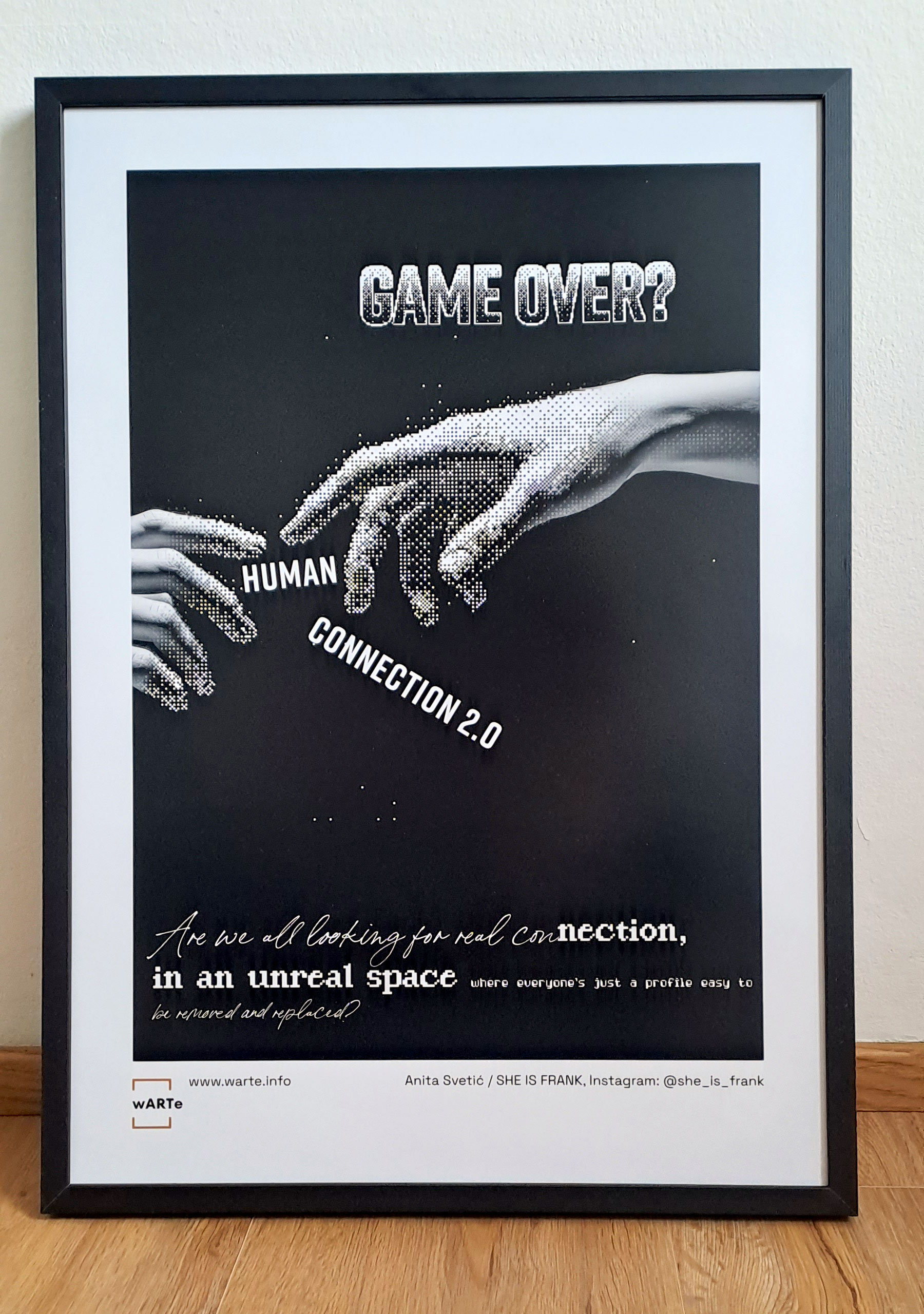 Human Connection — II Poster gerahmt