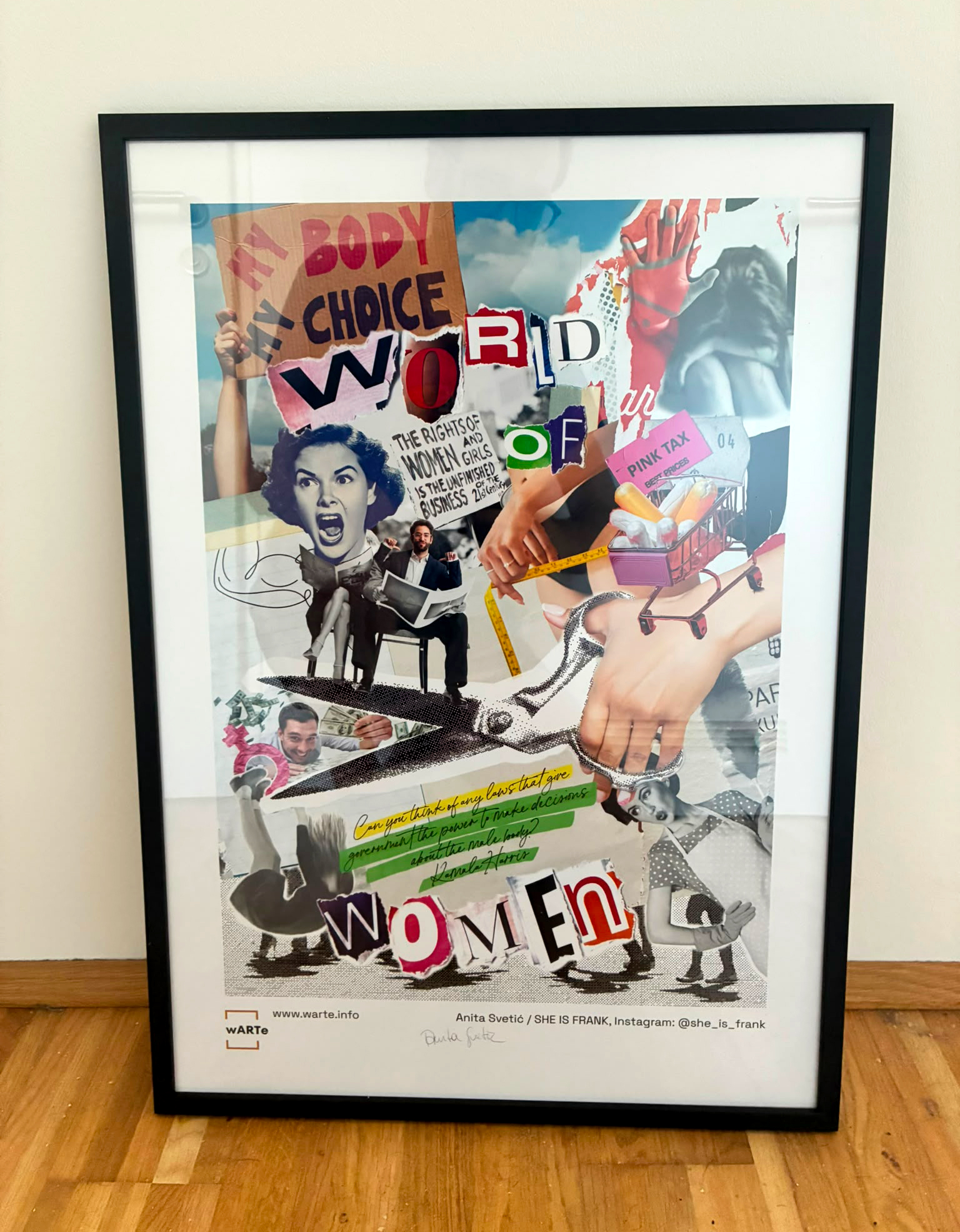 World of Women Poster eingerahmt
